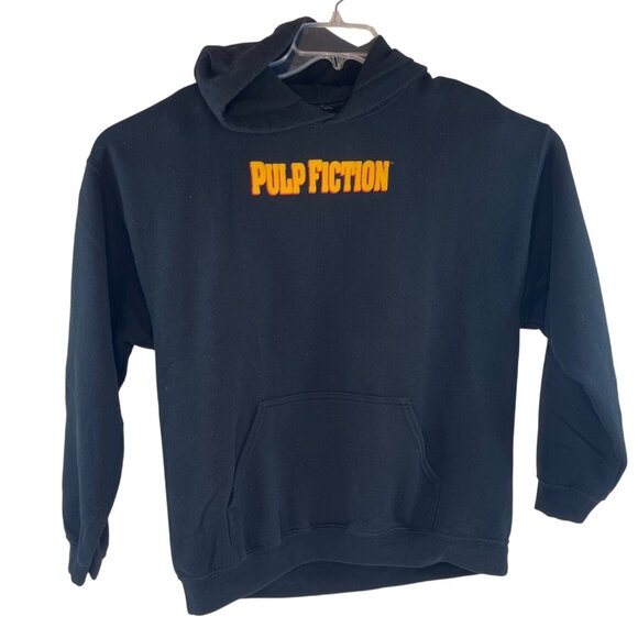 Pulp Fiction Black Hoodie L Unisex Soft Cotton Graphic Print Front & Back 31b - Picture 1 of 5